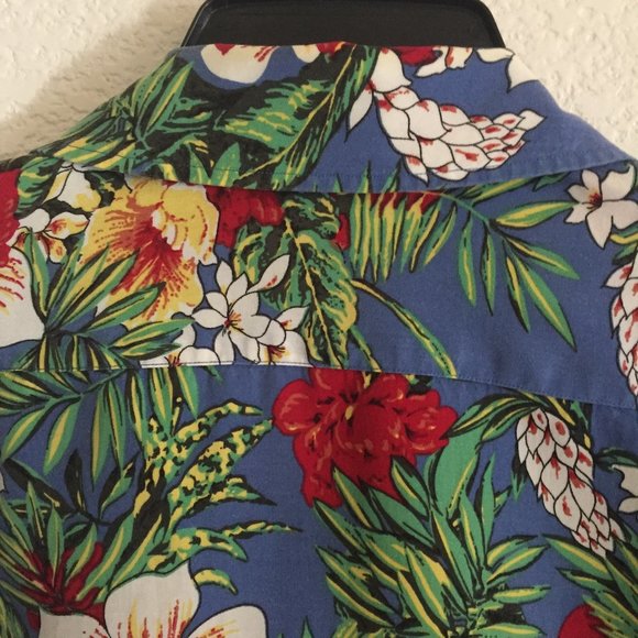 Men's CREMIEUX Hawaiian Single Pocket Button Down Shirt - Picture 13 of 15